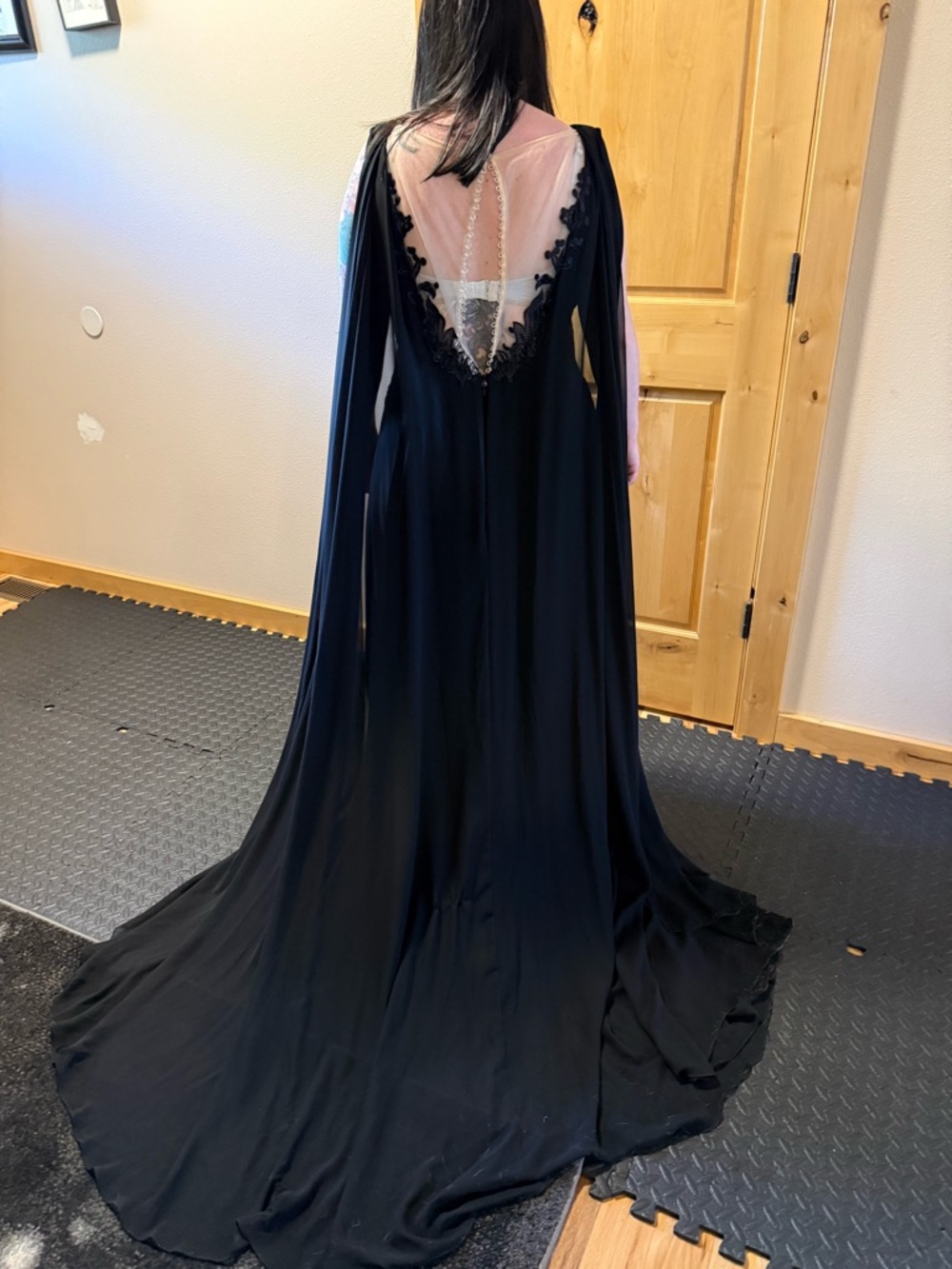 Goth inspired wedding dress. JJ’s House. Dress with Lace Trim NWT